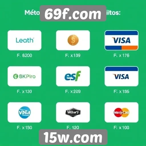 Métodos de pagamento aceitos no 69f.com